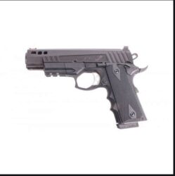 ATI GFXH45C FXH-45 Xtreme Hybrid Commander 45 ACP 4.25 Barrel 8+1, Black Finished Frame With 7075-T6 Aluminum Inserts & Accessory Rail, Nitride Stainless Steel Slide, Finger Grooved Polymer Grip