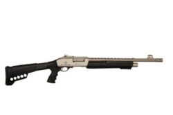 ATI ATIGDF12MP DF-12  12 Gauge 3 4+1 18 Silver Marinecote, Black Fixed Pistol Grip Stock