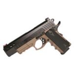 ATI ATIGFXH45FDE FXH-45 Hybrid 45 ACP 5 8+1 Flat Dark Earth Hardcoat Anodized Finish with Picatinny Rail Frame, Black Nitride Stainless Steel Slide & Finger Groove Black Polymer Grip