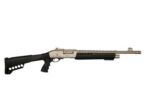 ATI ATIGDF12MP DF-12  12 Gauge 3 4+1 18 Silver Marinecote, Black Fixed Pistol Grip Stock