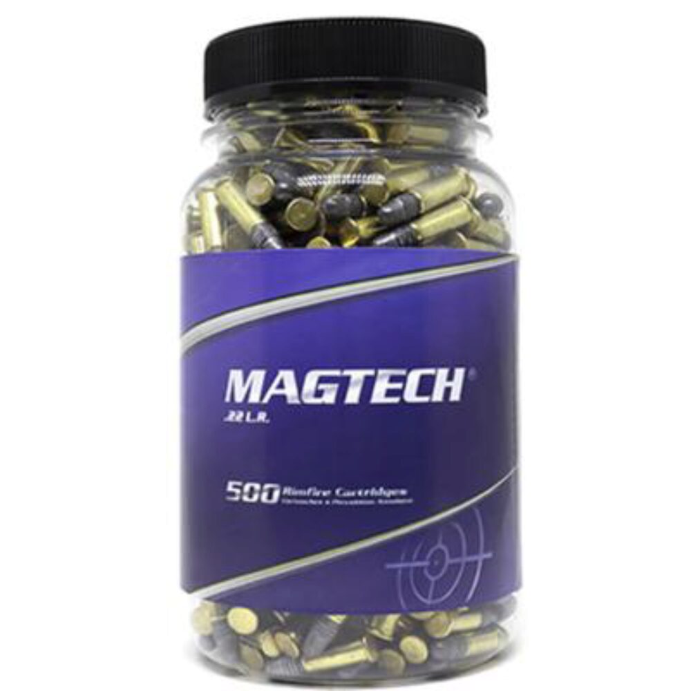 Magtech22BRimfireAmmo22LR40grLeadRoundNose(LRN)500Bx/10Cs(BottleP