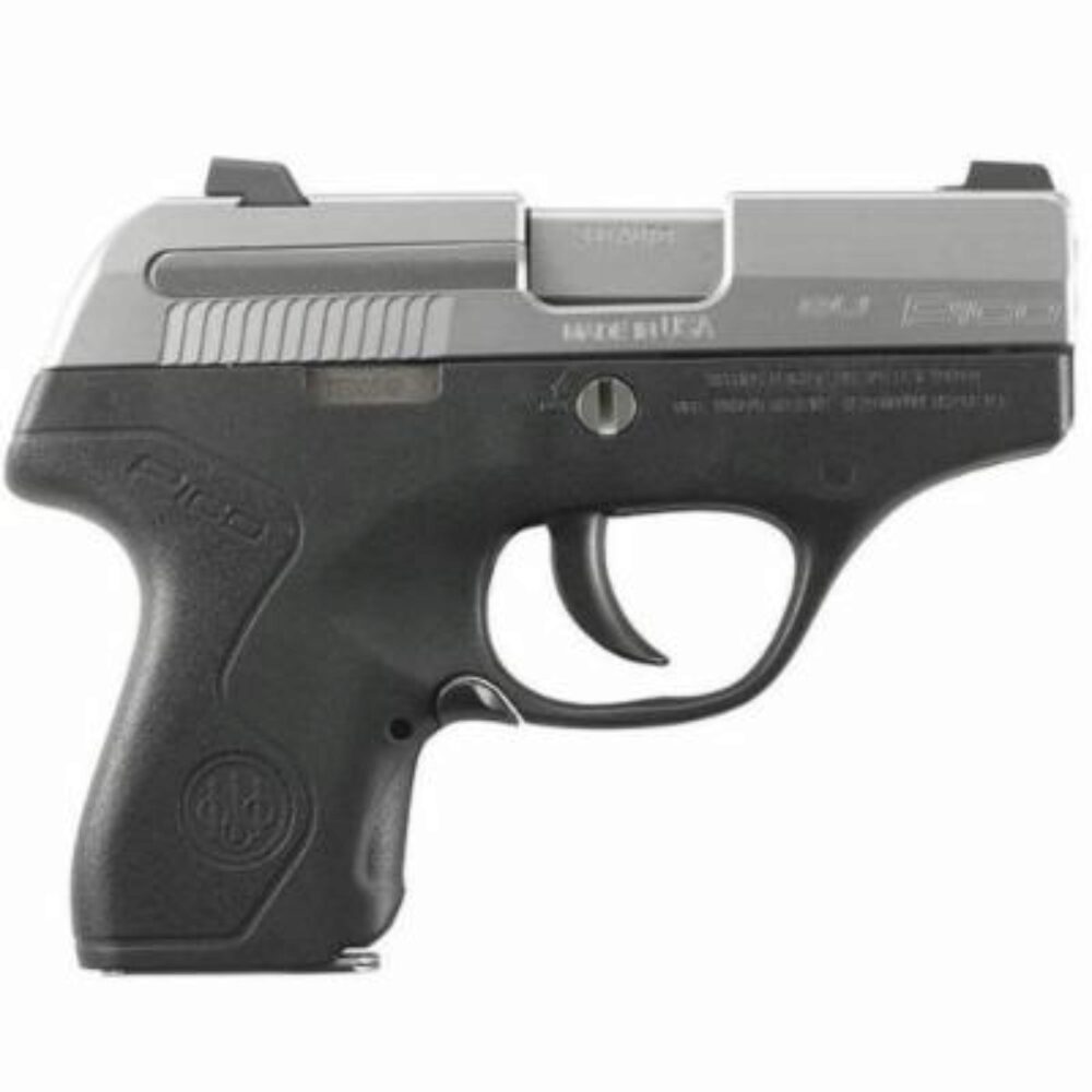 BER PICO INOX SS 380ACP BLK FRAME (2) 6RD