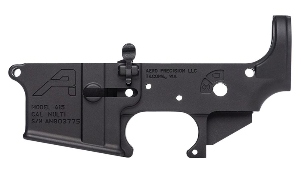 AR15 Assembled Ambidextrous Lower Receiver, Gen 2 - Anodized Blac