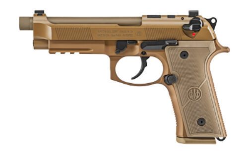 Beretta M9A4 RDO 9mm 5" FDE Threaded W/ 3-Dot Tritium Night Sights, Decocker
