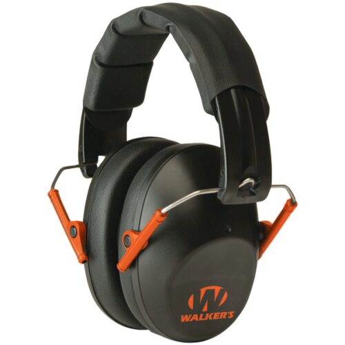 WALKERS EARMUFF LOW PRO FOLDING - ORANGE