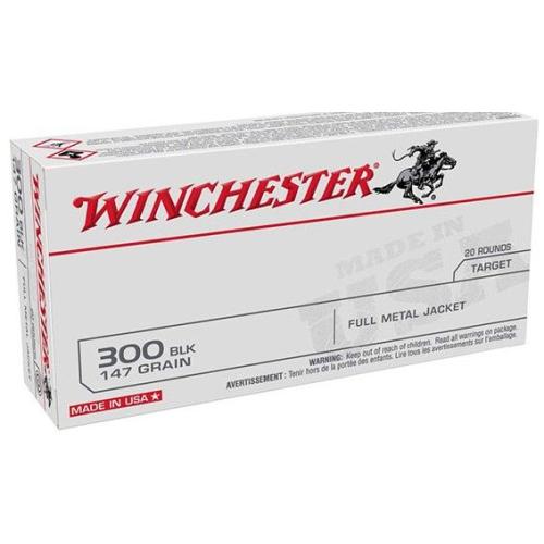 Winchester USA 300 Blackout 147gr FMJ 20rd Box