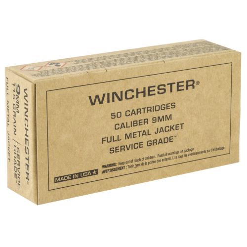 Winchester 9mm Service Grade 115gr 50rd Box
