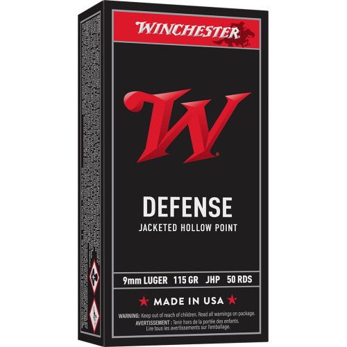 Winchester USA 9mm 115gr JHP 50rd Box