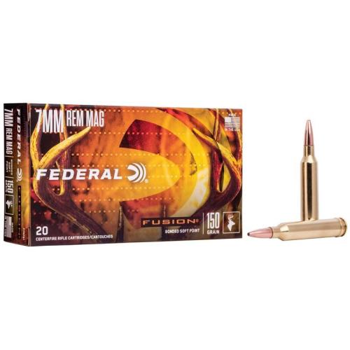 Federal Fusion 7mm Rem Mag 150gr SP 20rd Box