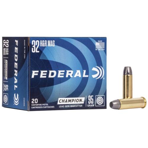 Federal Champion 32H+R Magnum 95gr Semi-Wadcutter 20rd Box