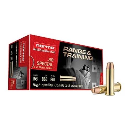 Norma Range + Training 38 Special 158gr FMJ 50rd Box
