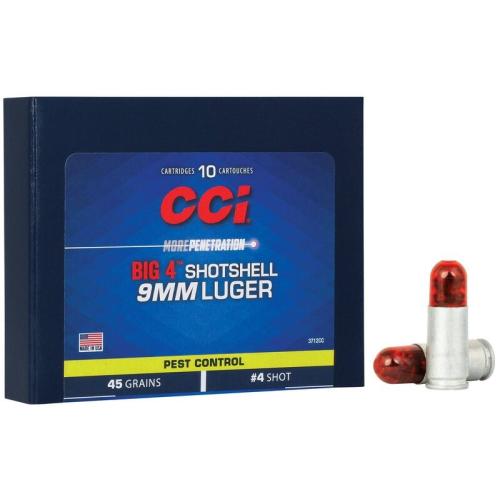 CCI Shotshell 9mm #4 45gr 10rd Box