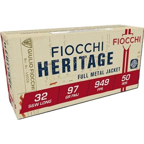 Fiocchi Heritage 32S+W Long 97gr FMJ 50rd Box
