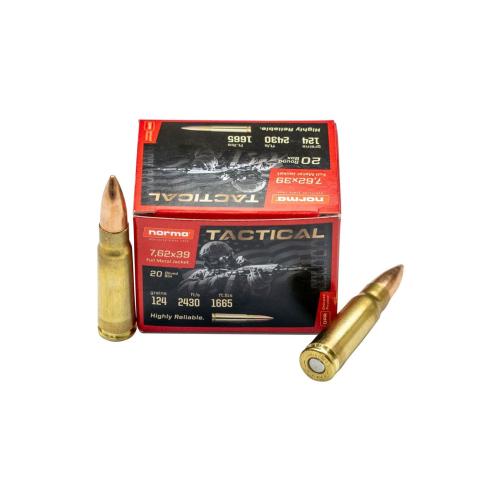 Norma Tactical 7.62x39mm 124gr FMJ 20rd Box