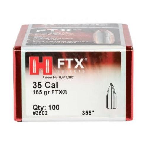 Hornady 35cal .355 Diameter 165gr FTX Bullets 100ct Box