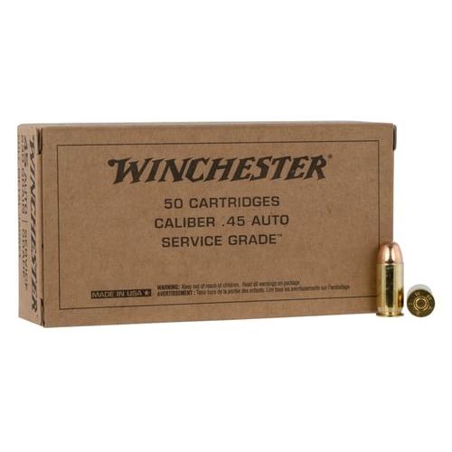 Winchester Service Grade 45ACP 230gr FMJ 50rd Box