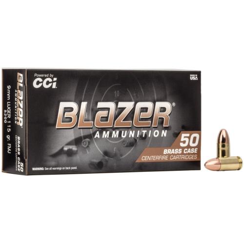 CCI Blazer Brass 9mm 115gr 50rd Box
