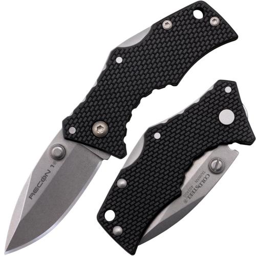 Cold Steel Micro Recon 1 Folding Spearpoint Stonewash