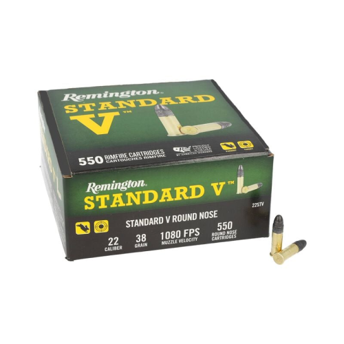 Remington Standard V .22 LR | 38 Grain | Lead Round Nose | 550rd Box