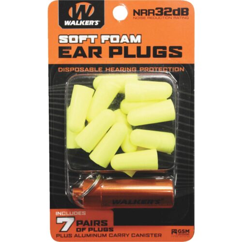 WALKERS FOAM EAR PLUGS - 14PK BLUE W/ CS
