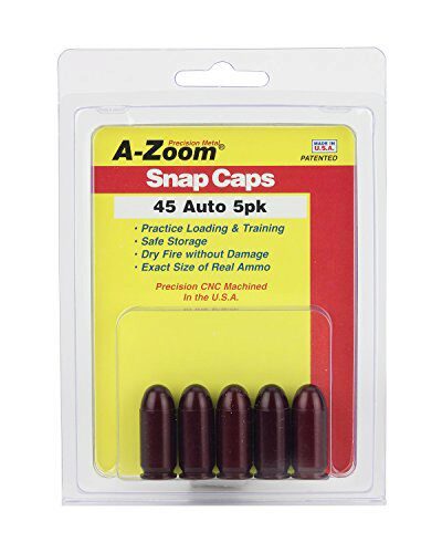 A-ZOOM SNAP CAP 45ACP 5PAK