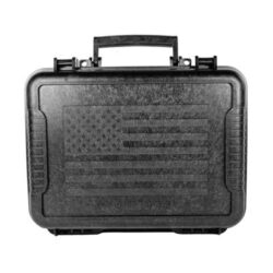 OUTDOOR HRD CASE PSTL 11`` BLK US FLAG