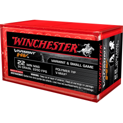 Winchester 22WMR Varmint HV 30gr 50rd Box