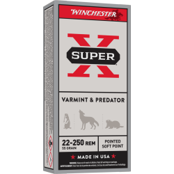 Winchester 22-250 SuperX 55gr 20rd Box
