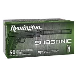 Remington 9mm Subsonic 147gr 50rd Box