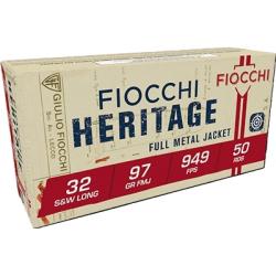 Fiocchi Heritage 32S+W Long 97gr FMJ 50rd Box