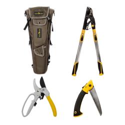 Trophy Ridge Trimmer's Pack w/ Lopper, Pruner, Hand Saw & Bag