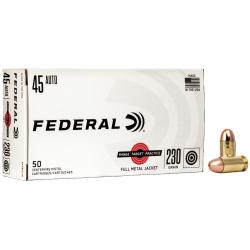 Federal Range & Target 45ACP 230gr FMJ 50rd Box