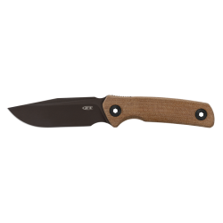 ZT 0004 Fixed Dark Bronze Cerakote w/ Canvas Micarta Handle | CPM Cru-Wear
