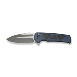 WEKNIFE Sylox Flipper w/ Button Lock, Titanium & Carbon Fiber Handle | Bohler M390