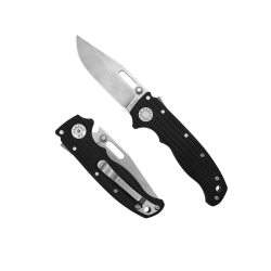 Demko AD20.5 Folding Knife Clip Point w/ Black G10 Handle | S35VN