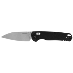 Kershaw Bel Air XL Folding Knife, Stonewashed w/ Black G10 Handle | Magnacut