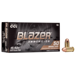 CCI Blazer Brass 45 ACP | 230 Grain FMJ | 50rd Box