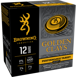Browning Golden Clays Heavy Target 12 Gauge | #7.5 | 2 3/4 inch | 1 1/8 Ounce | 1200 fps | 25rd Box