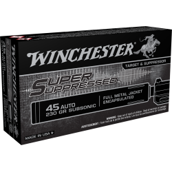 Winchester Super Suppressed 9mm | 147 Grain | FMJ | 50rd Box