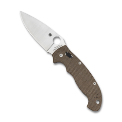 Spyderco Manix 2 XL | Folding Knife | CPM Cru-Wear | Brown Micarta