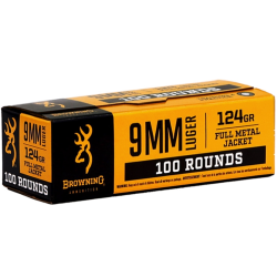 Browning Training & Practice 9mm | 124gr | FMJ | 100rd Box