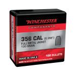 Winchester 38cal .356 Diameter 130gr FMJ Bullets 100ct Box