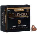 Speer 9mm .355 Diameter 115gr GDHP Bullets 100ct Box