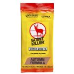 WRC Scent Killer Dryer Sheets Autumn Formula - 12 Pack