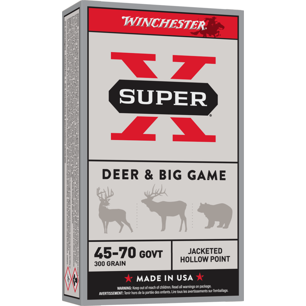 Winchester 45-70 Gov't SuperX 300gr 20rd Box