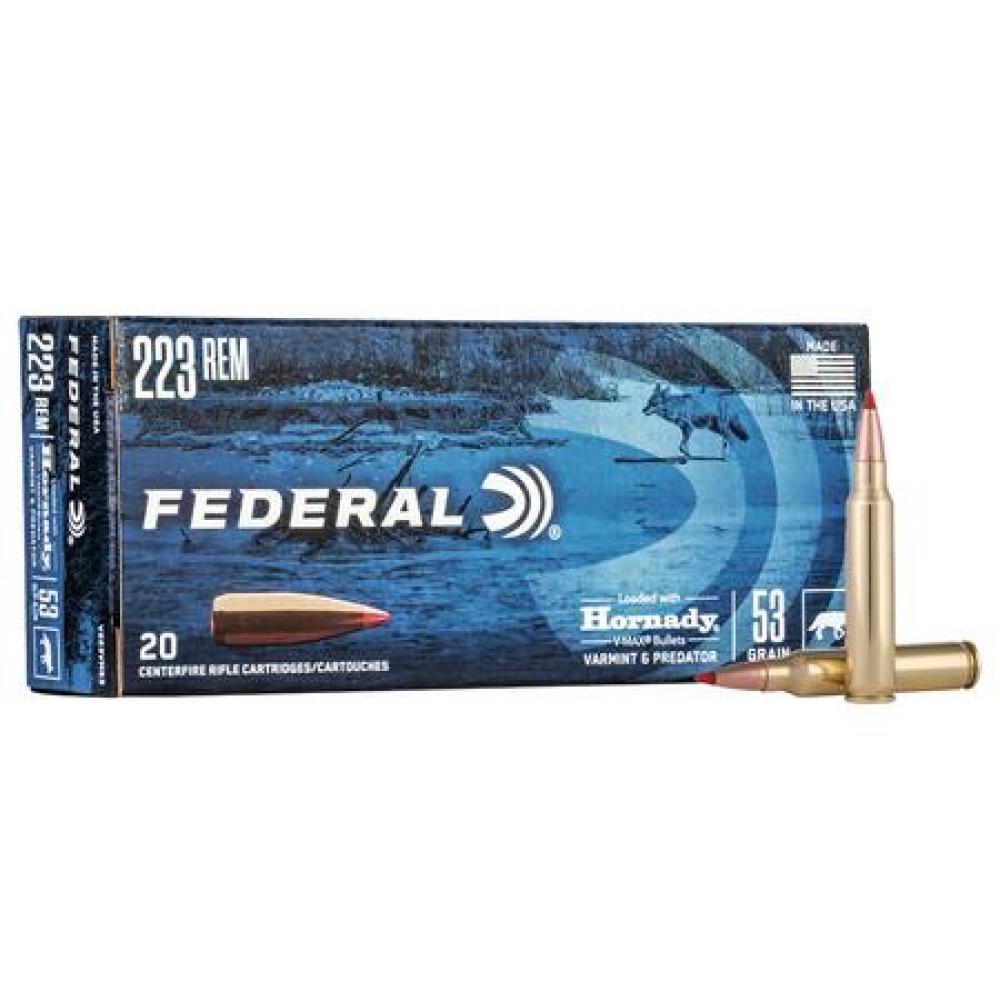Federal 223 Rem Varmint & Predator 40gr V-Max 20rd Box