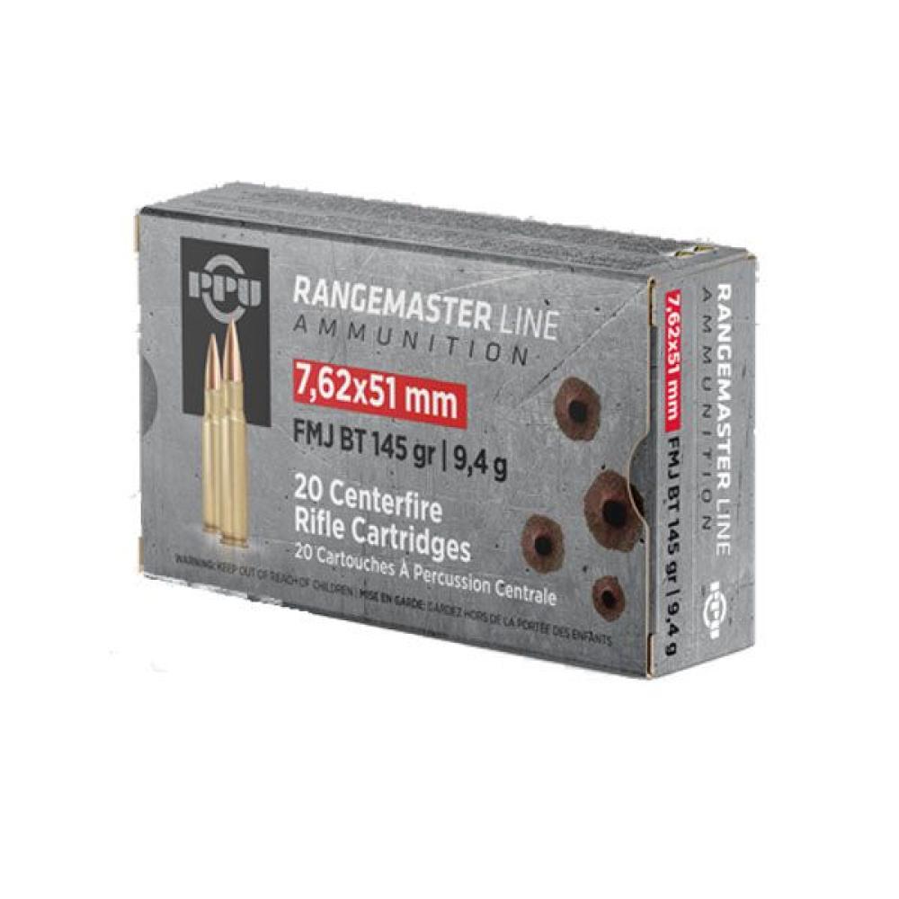 Prvi Partizan 7.62x51mm Rangemaster 145gr FMJ 20rd Box