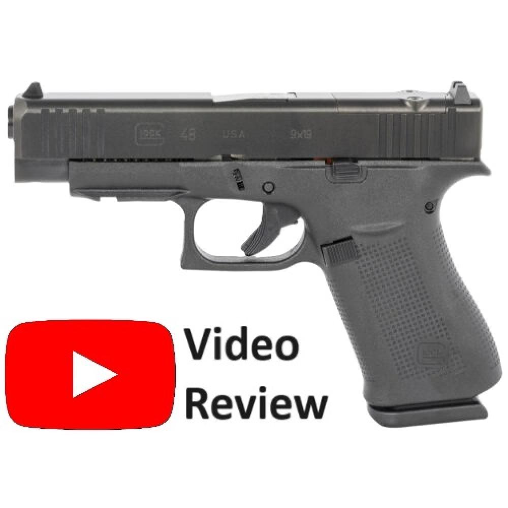 Glock 48 Slimline Compact 9mm 4" Black W/ 10rd Magazines