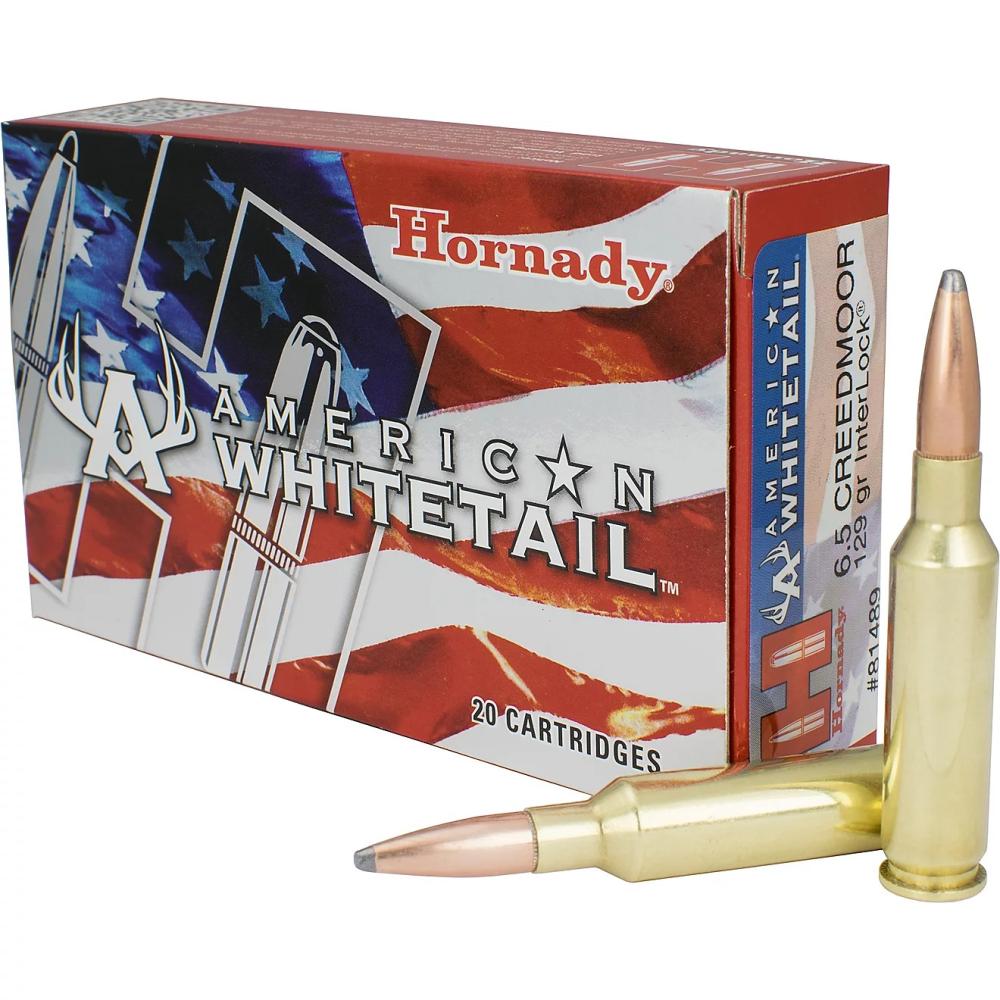 Hornady American Whitetail 6.5 Creedmoor 129gr 20rd Box