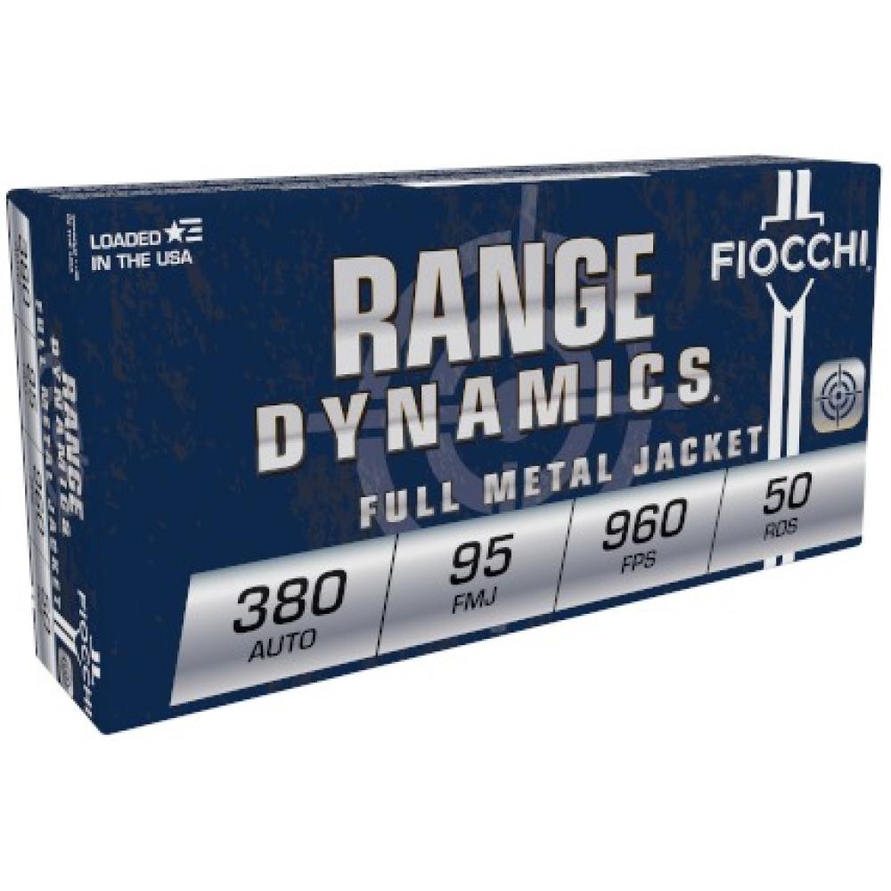 Fiocchi Range Dynamics 380ACP 95gr FMJ 50rd Box